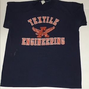 Vintage 1980s Auburn University textile engineering t-shirt
